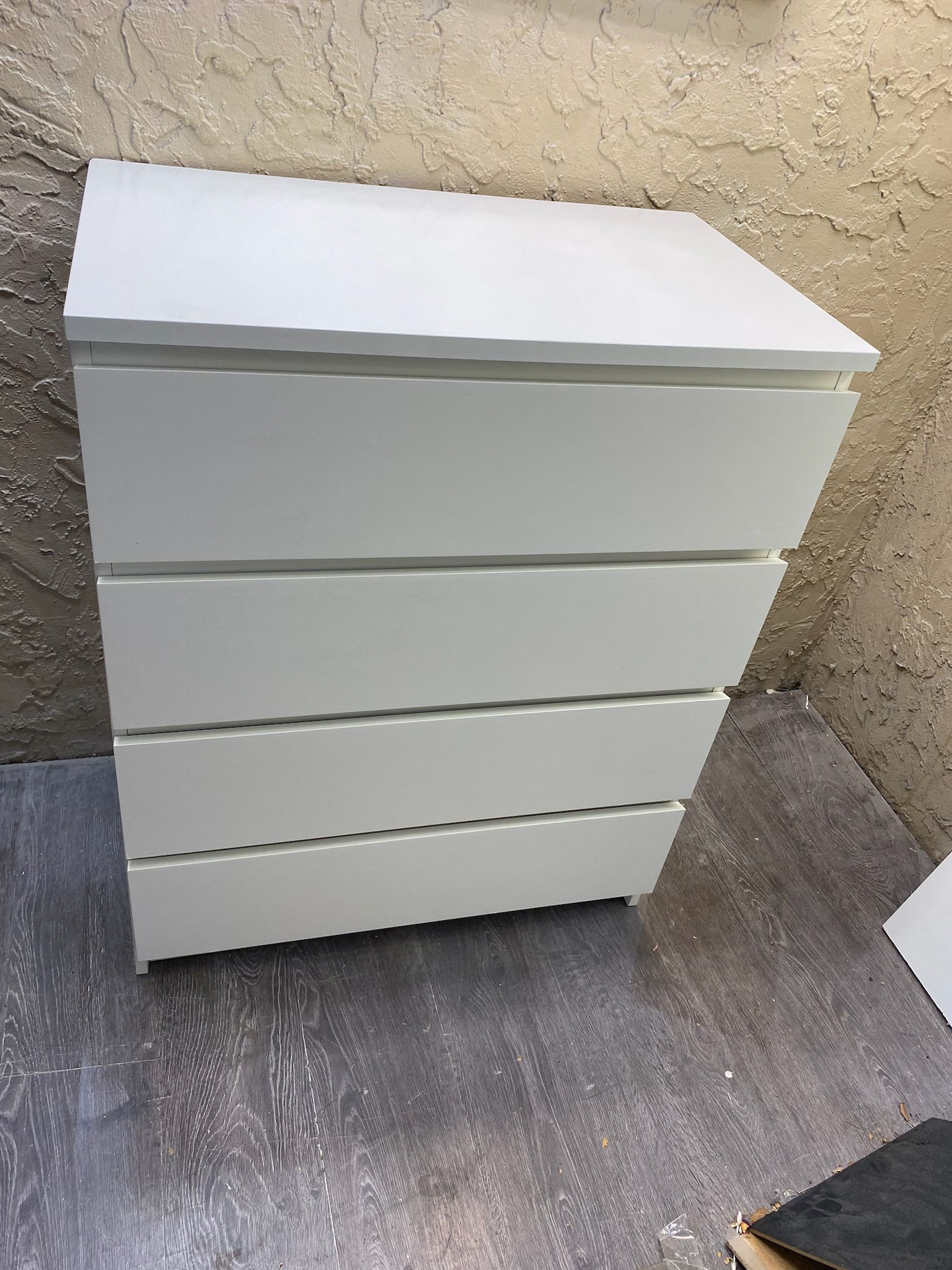 White Four Drawer Dresser - Local Delivery Available for a Fee - See My Items
