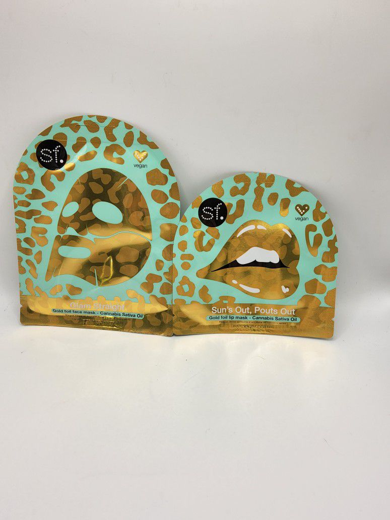 Steve Laurant SF Glam In Paradise, Sativa Gold Foil Face Mask Set