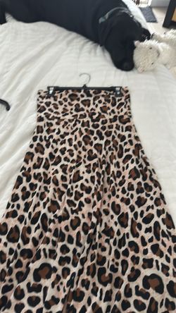 LulaRoe Leopard High Low Skirt 