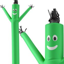 Green Inflatable Tube Man + Fan