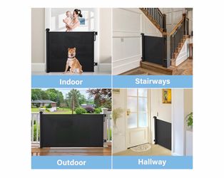Probebi Retractable Baby Gate, Extends To 54" Wide 34" Tall