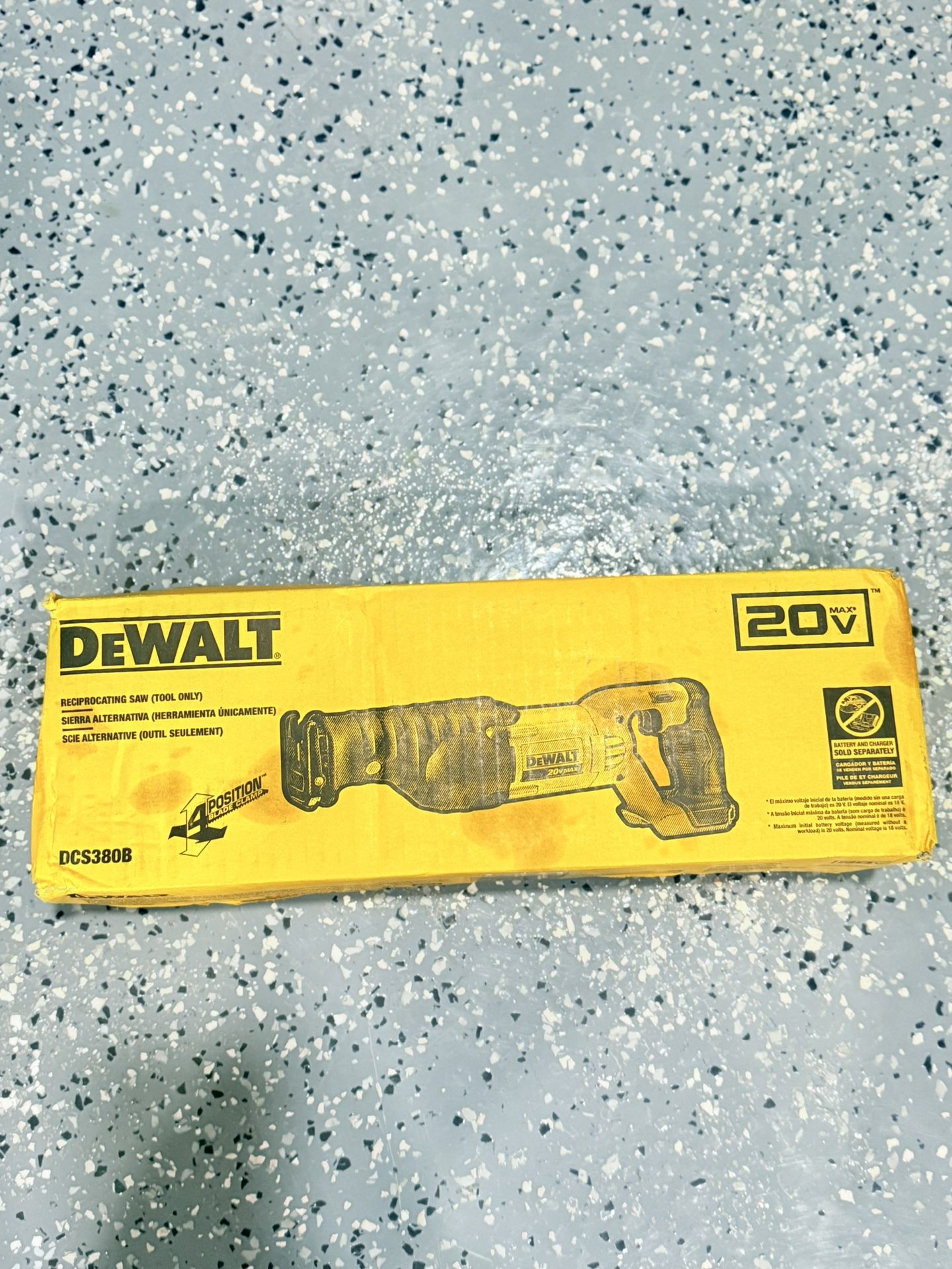 New Dewalt Sawzall 20 V Tool Only