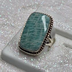 925 sterling silver Agate ring size 7