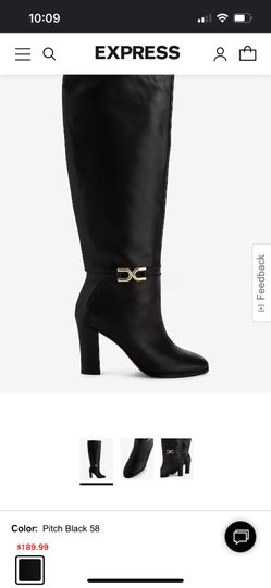 Express Boots Real Leather Size 7 NEW