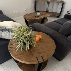 Coffee table, 2 Side tables TV Stand