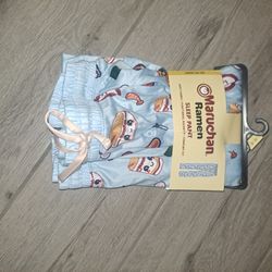 New, Pajamas Pants, Clothes, Size Large, Marchan, Ramen, Sleep Pants, Blue, Stocking Stuffer 