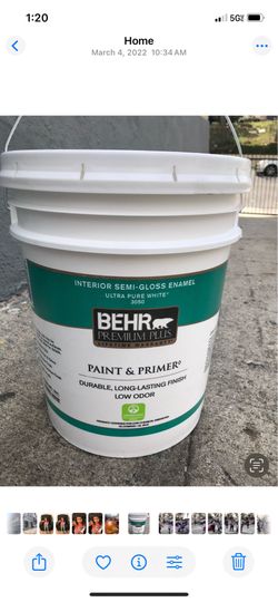 Pintura blanca nueva