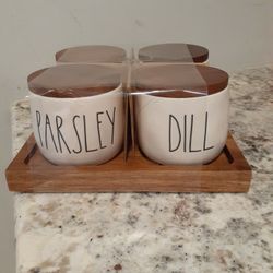 Rae Dunn Spice Pots