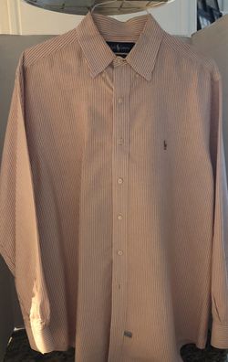 Ralph Lauren 100% cotton dress shirt. Men 16 1/2 sleeve 34
