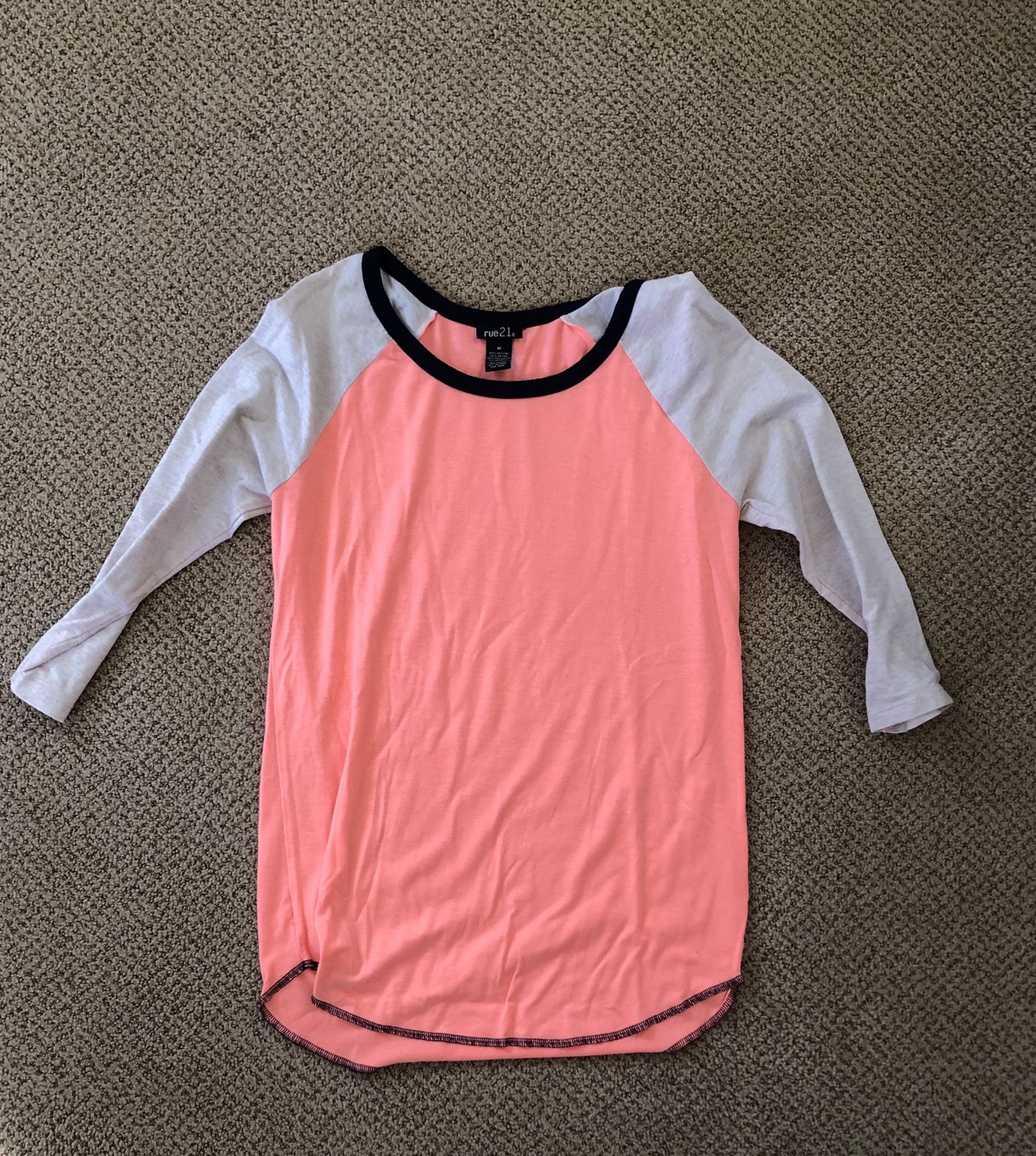 Rue21 Baseball Tee Size M