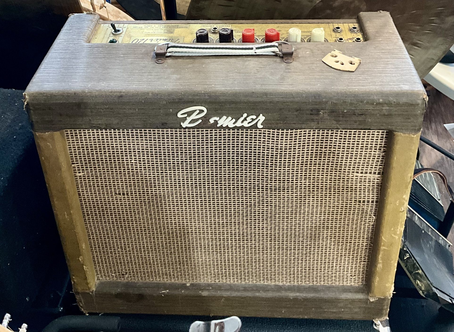 1960s Multivox Premier 120 2 Channel 1x12" Guitar Combo Amp with Tremolo