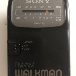 Vintage working condition Sony Walkman SRF-39 FM/AM Stereo Receiver Ra