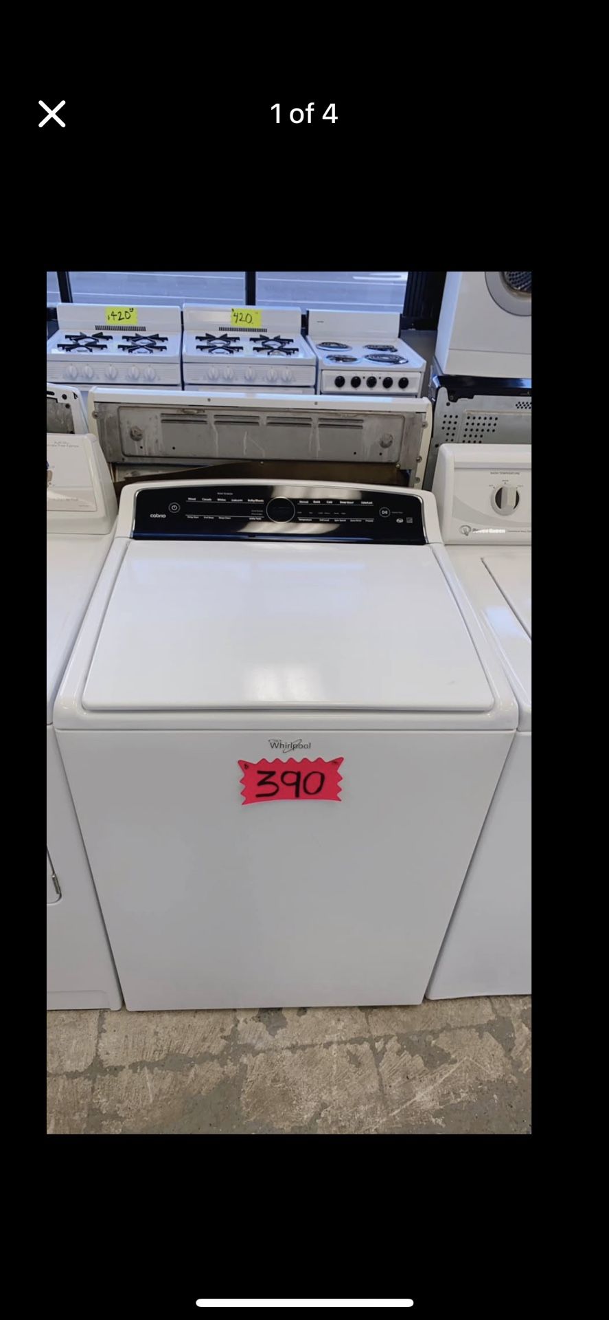 Whirlpool Cabrio White Top Load Washer