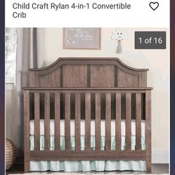 Baby Crib (dark Brown ) 
