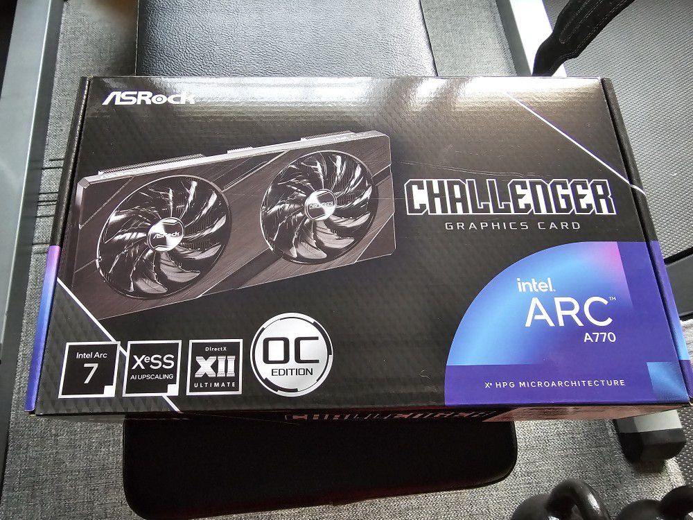 AsRock Arc 16GB GPU Graphics Card - A770 CL 16GO