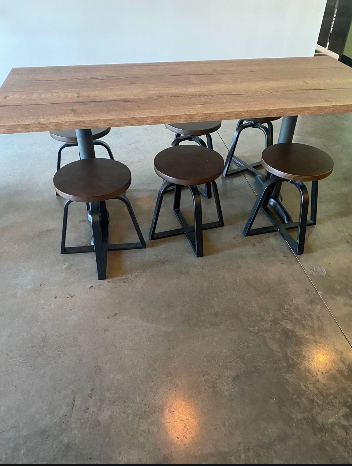 Industrial Table And Stools
