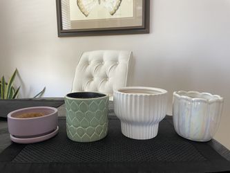 Assortment Of Small Ceramic Pots