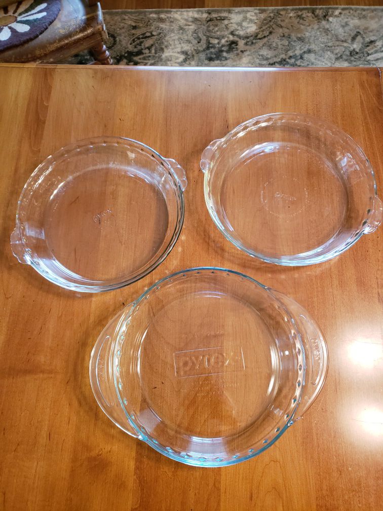 Glass Pie Plates (3)