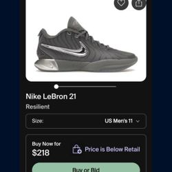 Nike LeBron 21 Size 11