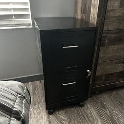 Black Filing Cabinet