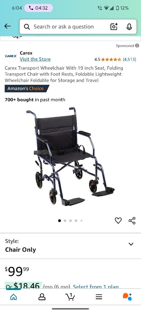 Brand New Wheelchair