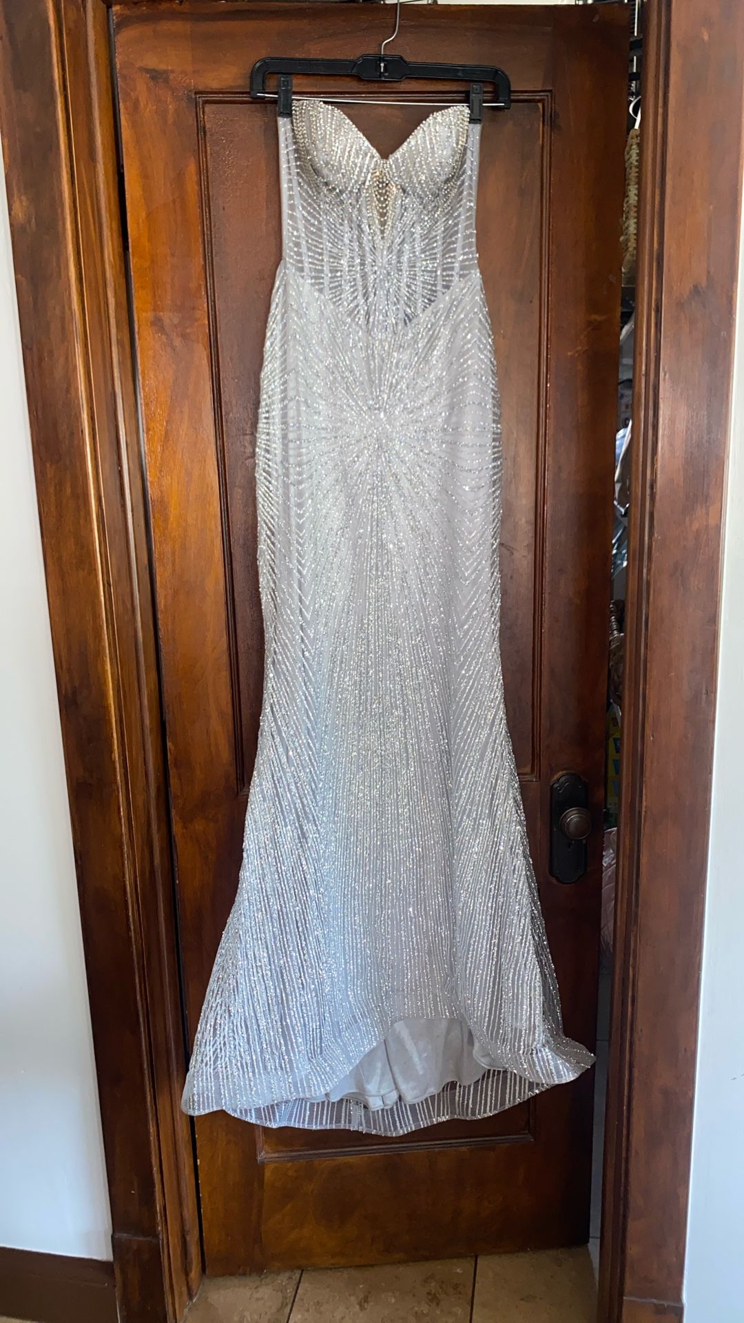 SILVER DRESS FOR SPECIAL EVENT