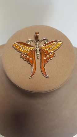 Large butterfly pendant charm jewelry