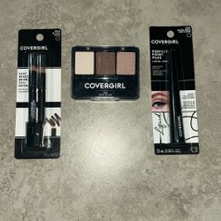 Covergirl Liquid Eyeliner, Easy Breezy Brow Fill + Define, Eyeshadow 