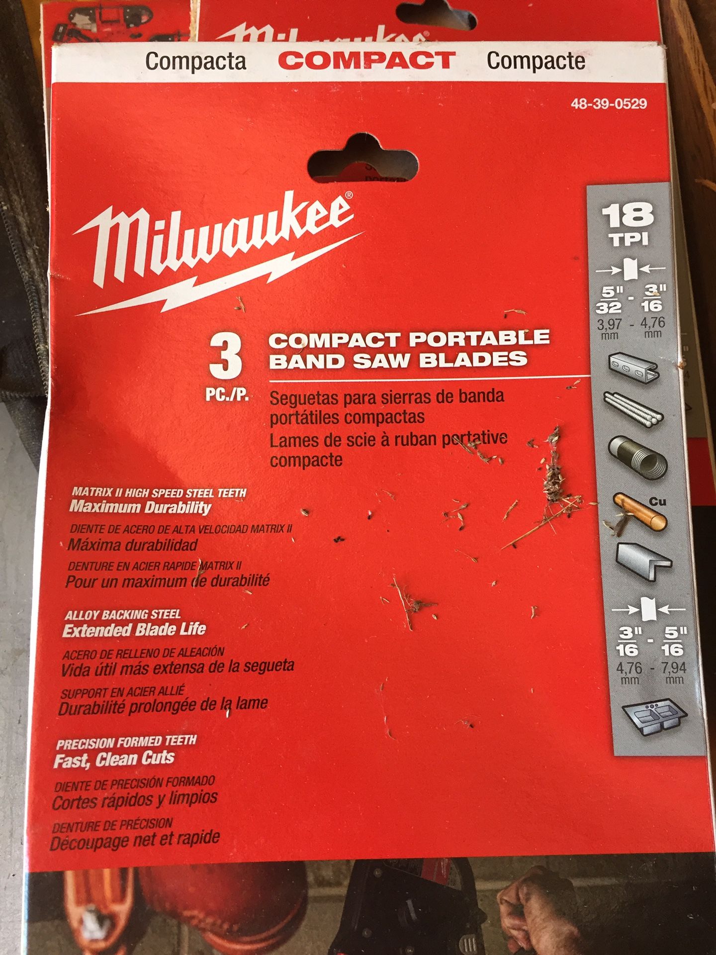Band saw blades.