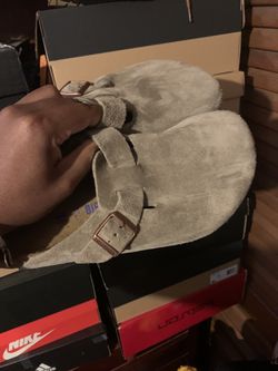 Birkenstock Bostons Taupe Size 11