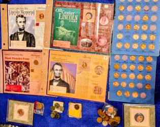 Lincoln Cent Collection with Collector Pages