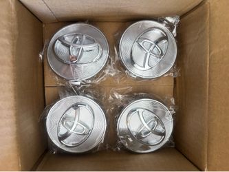 4x TOYOTA 62mm chrome  Wheel Center Caps, Camry Avalon RAV4 C-HR Prius Corolla