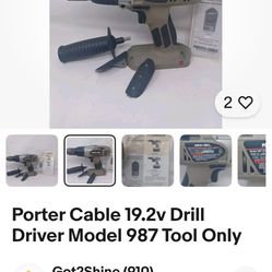 Porter Cable 19.2v Drill Driver Model 984 1/2 (13mm) Tool Only With Battery 