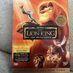Lion King DVD Platinum Edition 2 Disc Special 