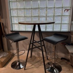 Counter table and stools