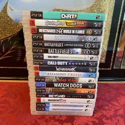 18 Sony Playstation 3 Video Games
