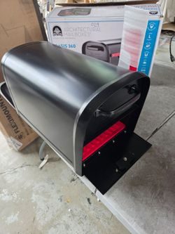 New Architectural Mailboxes Oasis 360 Black, Large, Steel, Locking Parcel Mailbox with 2-Access Doors