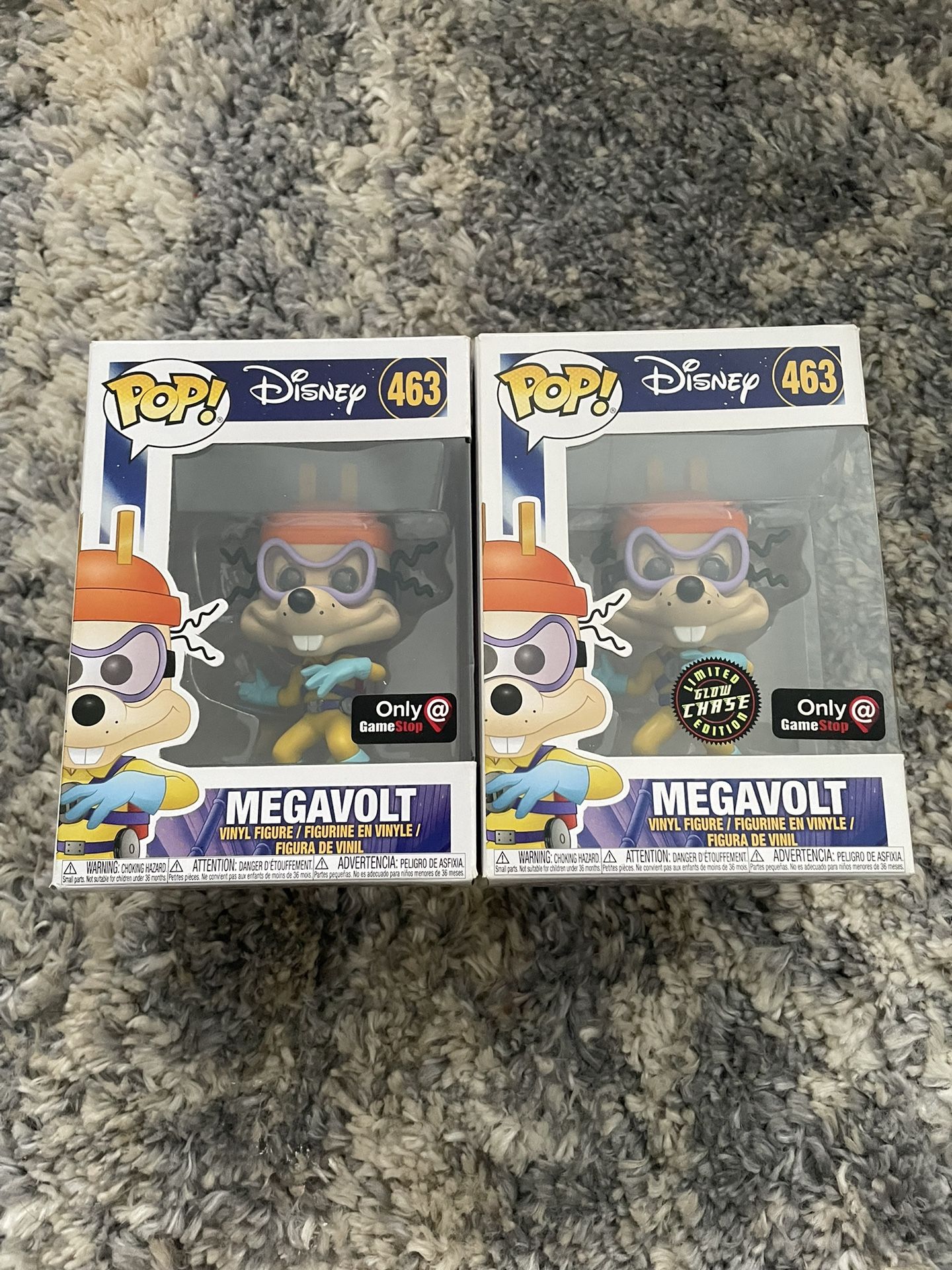 Funko Pop Megavolt and Megavolt Chase Gamestop exclusive set of