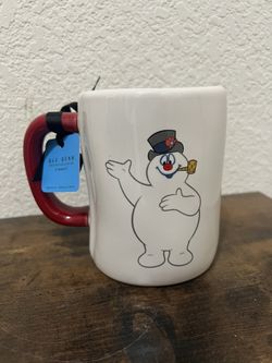 Rae Dunn Frosty The Snowman Mug Cup Christmas