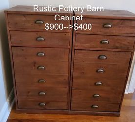 Rustic Dining Cabinet For Storage, Stemware 