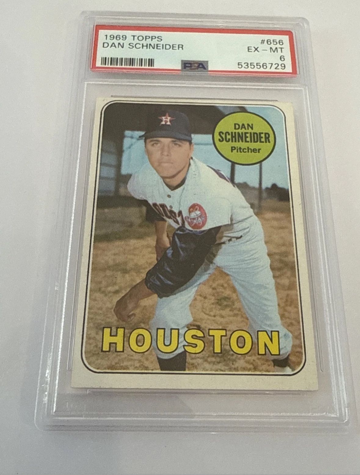 1969 Topps Baseball #656 Dan Schneider PSA 6