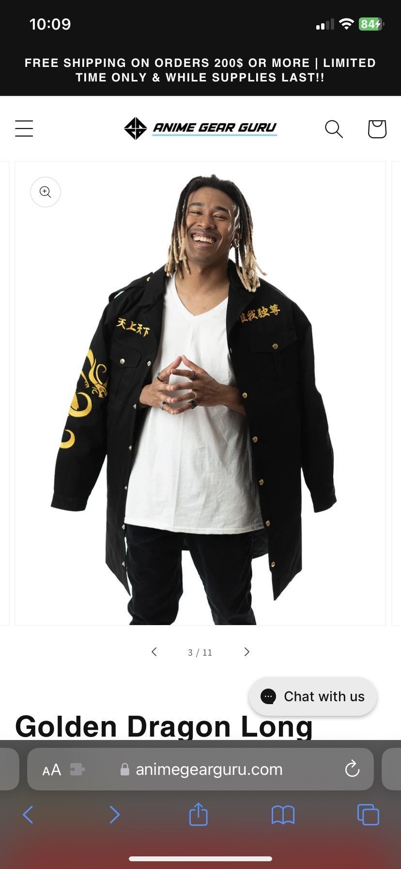 Anime Gear Guru Tokyo Revengers High Quality Demin Jacket 5'8 -6'1