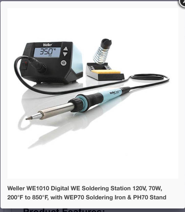 Weller WE1010 Digital WE Soldering Station 120V, 70W,