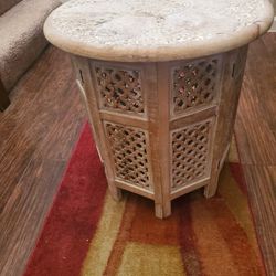 Ornate Wooden Side Table