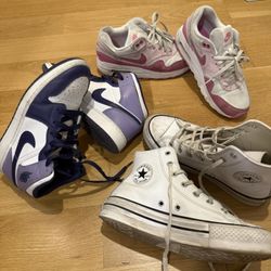 air jordan,nike and converse size 4.5 and 5 