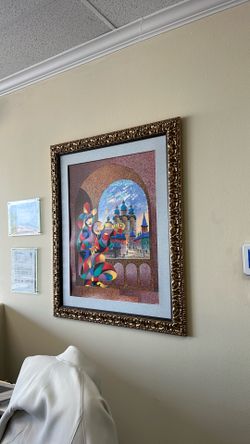 Anatole Krasnyansky Painting in Gold Frame