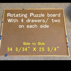 Rotating puzzle board