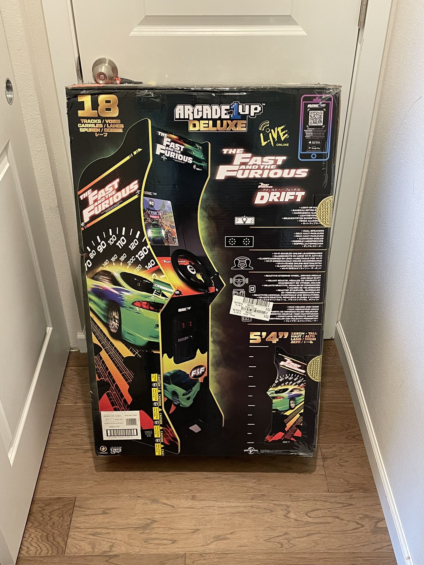 Arcade1up Fast And Furious Racing Game New In Box *Unopened*