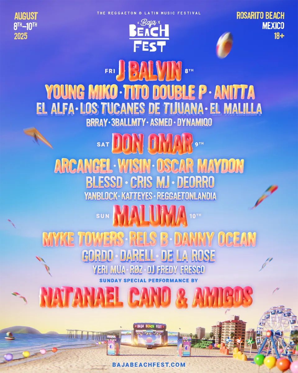Baja Beach Fest 2025 VIP Ticket 3 Days