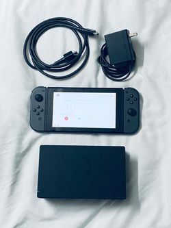 Nintendo Switch Portable Gaming System/Console With Grey Joycons